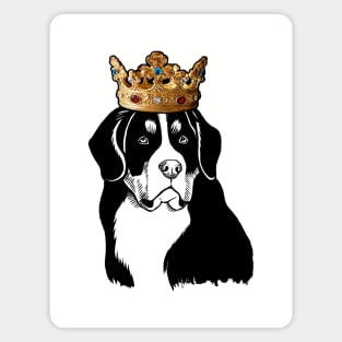 Bernese Mountain Dog King Queen Wearing Crown Magnet